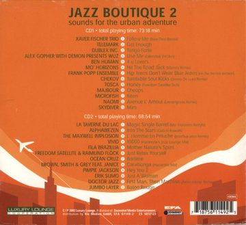 Abbildung zu Jazz Boutique 2 (Sounds For The Urban Adventure)