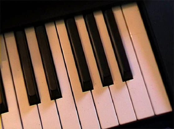 Die Tasten des Masterkeyboards.